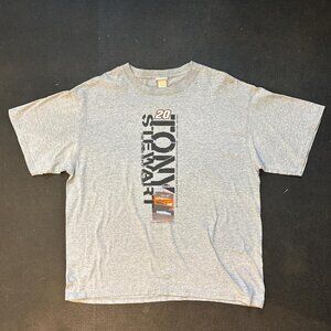Vintage Tony Stewart NASCAR Tee XL Grey Chase Authentics 2005